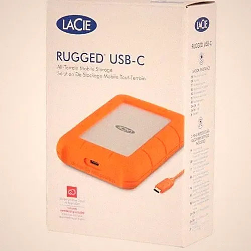 LaCie External Hard Drive Rugged USB-C 1 TB - Brand New - BOX UNOPENED