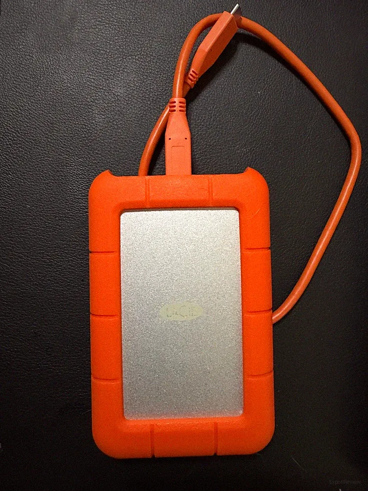 LaCie - Rugged 2TB External USB-C, USB 3.1 Gen 1 Portable Hard Drive - Orange...