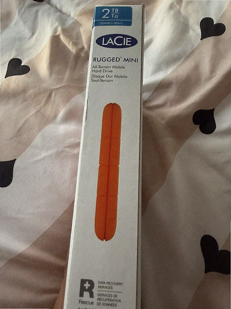 LaCie Rugged Mini 2TB All Terrain Mobile External Hard Drive - New Sealed 9K