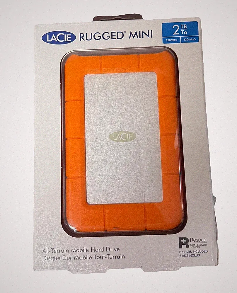LaCie - Rugged Mini 2TB External USB-C USB 3.2 Gen 1 Portable Hard Drive Seagate